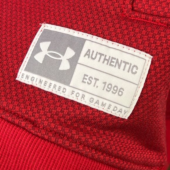 Under Armour Wisconsin Badgers Sweatshirt Size Large Gameday Pullover Red NEW - Picture 6 of 9